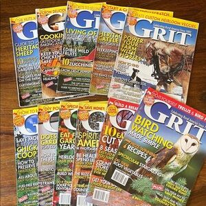 11 GRIT Magazine Mixed Lot of Eleven Issues from 2008 - 2011 Mags
